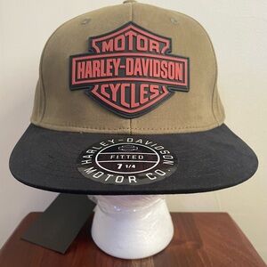 NEW GENUINE HARLEY DAVIDSON 99402-22VM GREEN WOVEN BASEBALL CAP 7 1/4 Medium